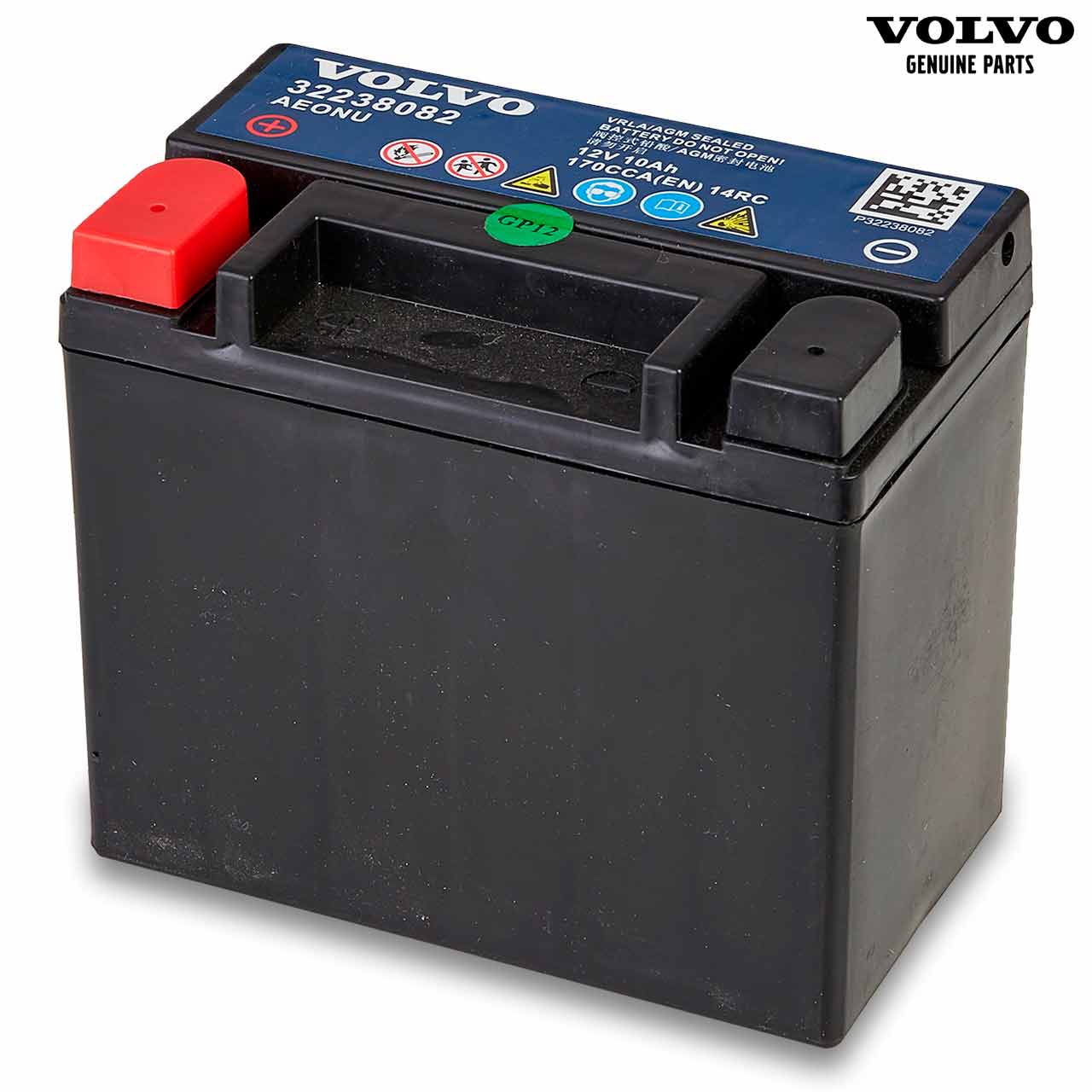 Original Volvo Hilfsbatterie 12V 10Ah - Grünzweig Online-Shop